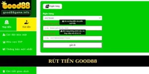 Hướng Dẫn Rút Tiền Good88 2025 Với Thao Tác Cực Đơn Giản