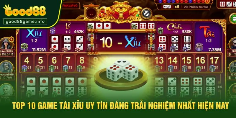 Top 10 game tài xỉu uy tín được cược thủ đánh giá cao